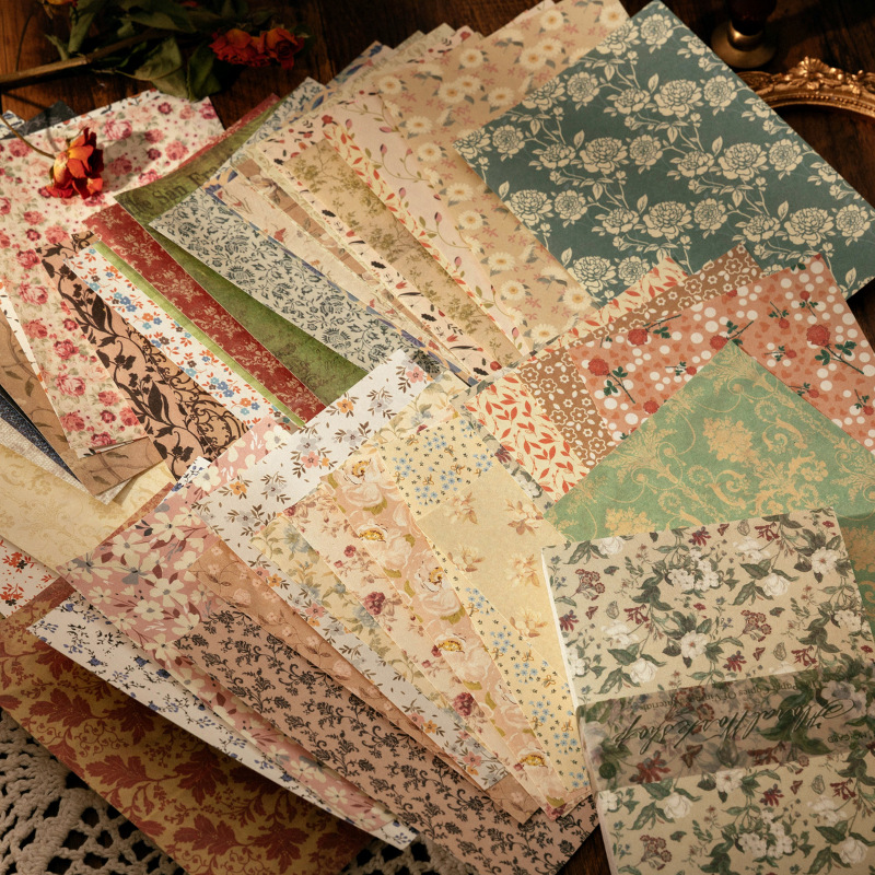 100 Sheets Vintage INS Floral  - Ink Blotter Paper review and price
