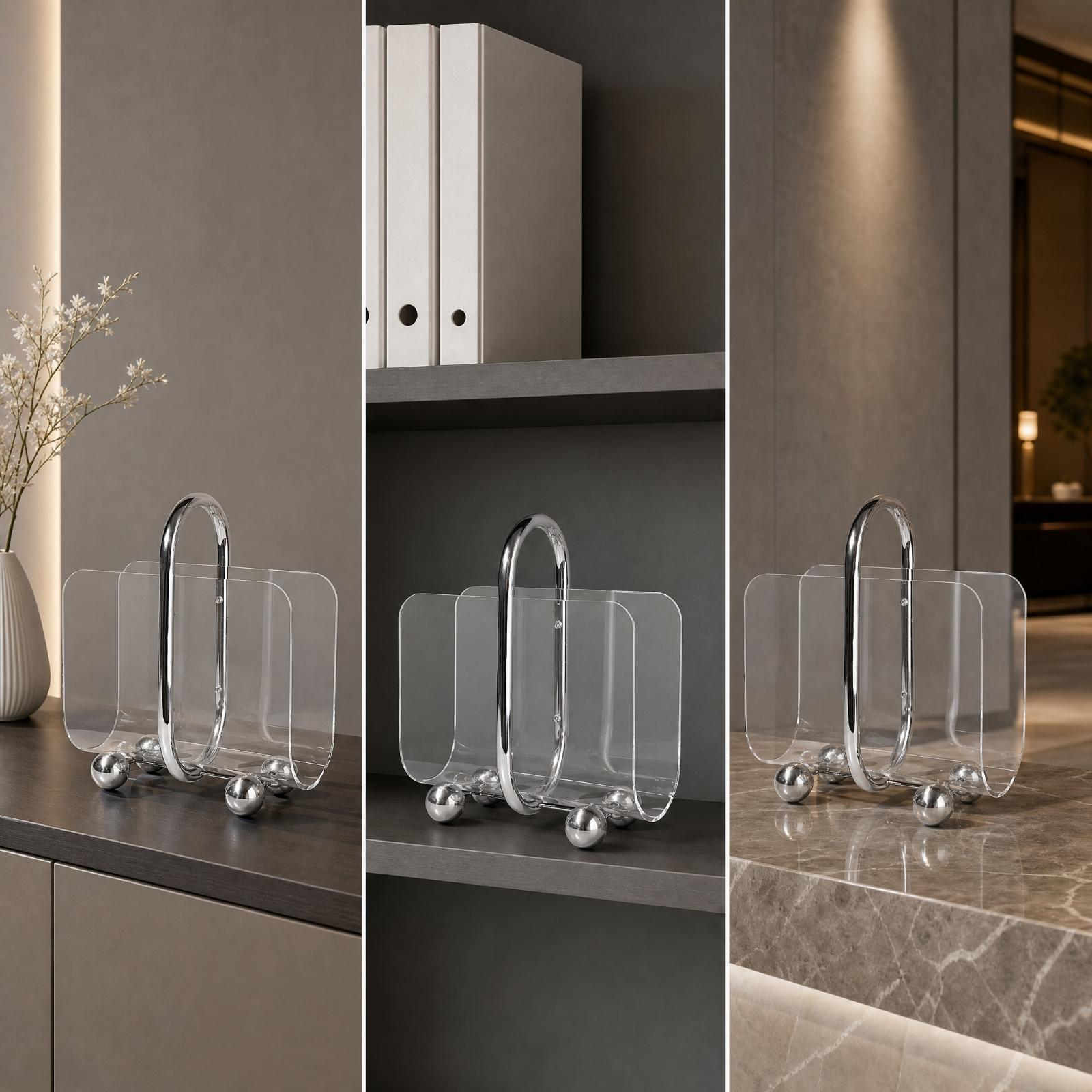 Acrylic Magazine Rack Bookshel - Magazine Holder Rack review and price
