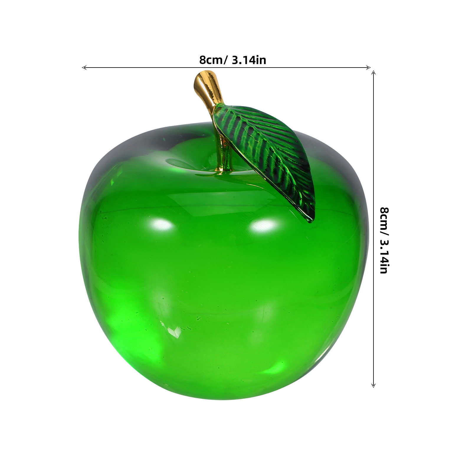 Apple Decoration Small Realist - Paper Weight Crystal review and price